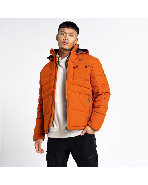 Dare 2b Orange Endless Iii Recycled Storm Waterproof Jacket for men