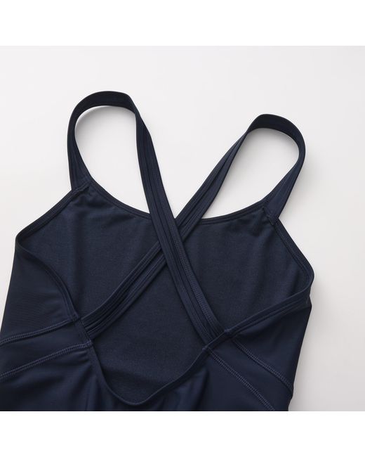 Slazenger 1881 Blue Lycra Xtra Life X Back Swimsuit Ladies