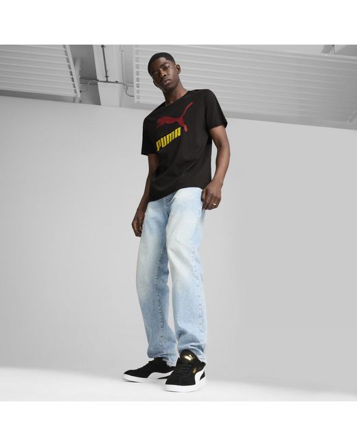 PUMA Black Low-Top Trainers for men