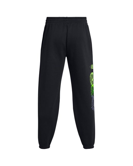 Under Armour Blue Curry Splash Graphic Joggers for men