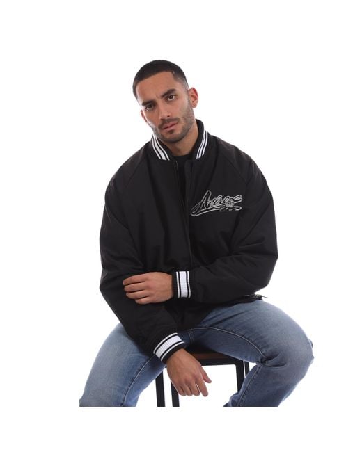 Avirex Black Hamilton Bomber Jacket for men