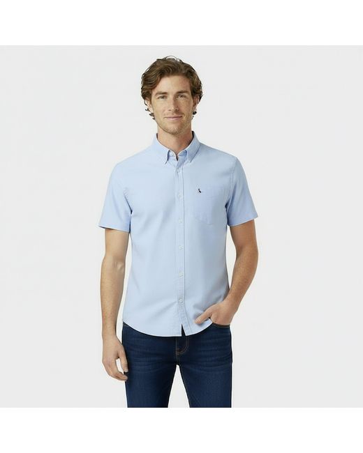 Jack Wills Blue Short Sleeve Oxford Shirt for men