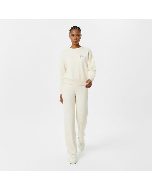 Jack Wills White Knitted Crew Neck Jumper