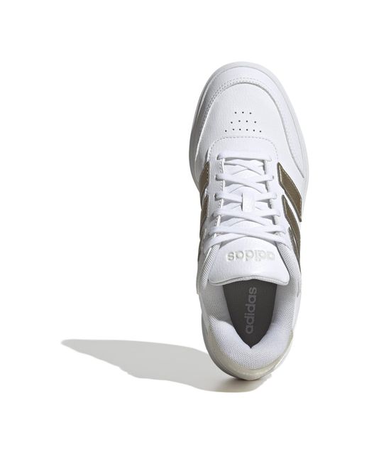 Adidas White Courtblock Trainers