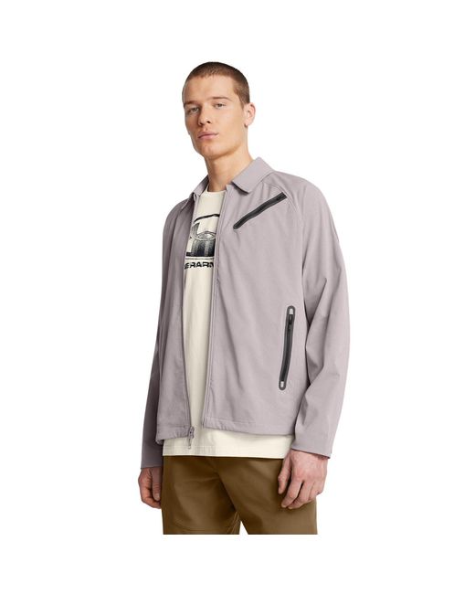 Under Armour Gray Vented Midweight Bomber Jacket for men