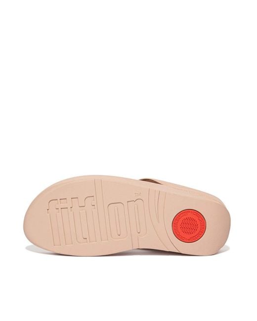 Fitflop Pink Fit Flop Halo Shimmer Toe-Post Sandals