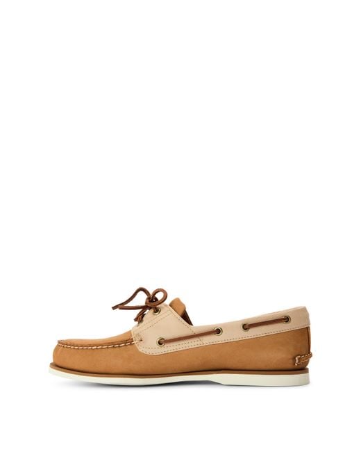 Timberland Brown Classic Dark Lace-Up Boat Shoes for men