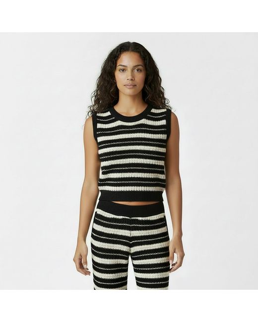 Jack Wills Black Crochet Sweater Vests