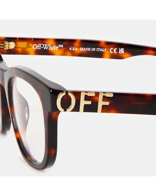 Off-White c/o Virgil Abloh Brown Minimalist Reading Glasses