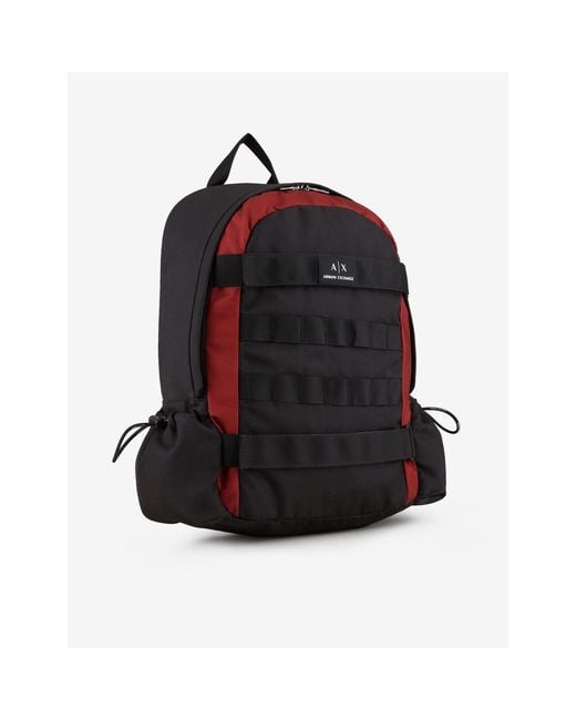 ARMANI EXCHANGE Black Backpack for men