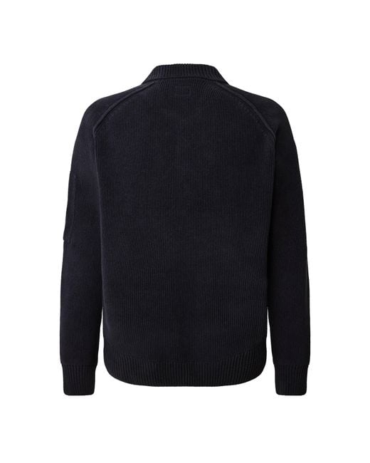 C P Company Blue Cp Chenille Polo Sn64 for men