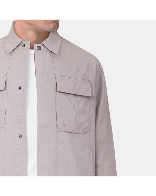 Lyle & Scott Pink Ripstop Overshirt for men