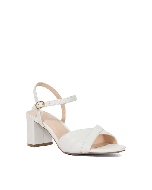 Dune White Mallorca Block Court Shoes