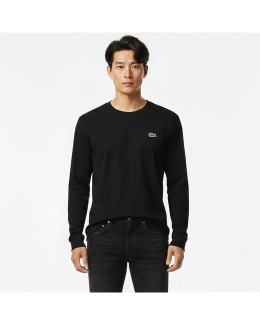 Lacoste Black Long Sleeve T-Shirt for men