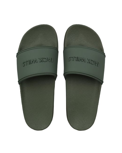 Jack Wills Green Logo Sliders