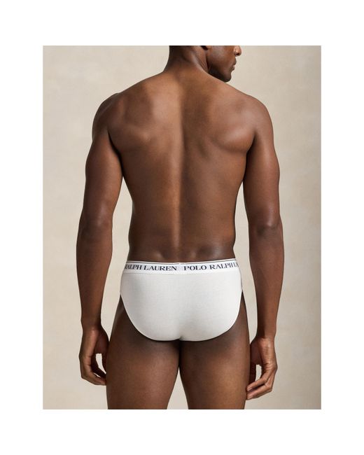 Polo Ralph Lauren Gray Cotton 3-Pack Boxer Briefs for men