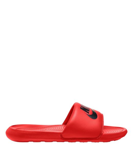 Nike Red Victori One Slides for men