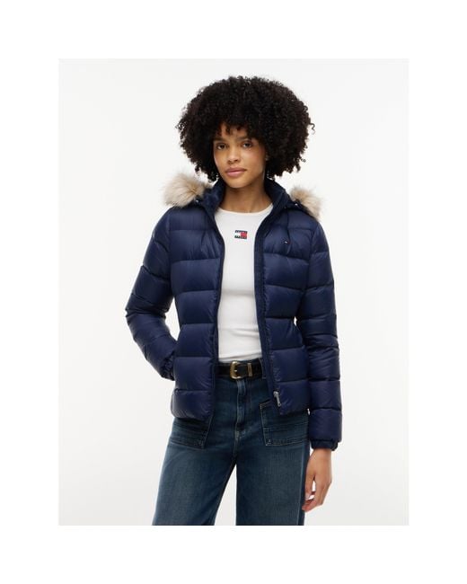 Tommy Hilfiger Blue Tjw Basic Hooded Down Jacket Ext