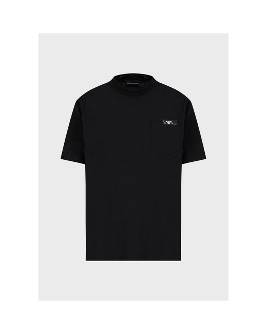 Emporio Armani Black Micro Logo T-Shirt for men