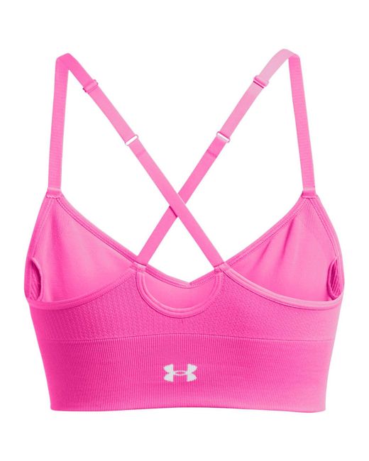 Under Armour Pink Vanish Seamless Low Impact Sports Bra