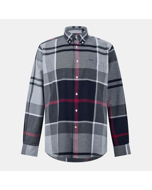 Barbour Blue Dunoon Long Sleeved Shirt for men