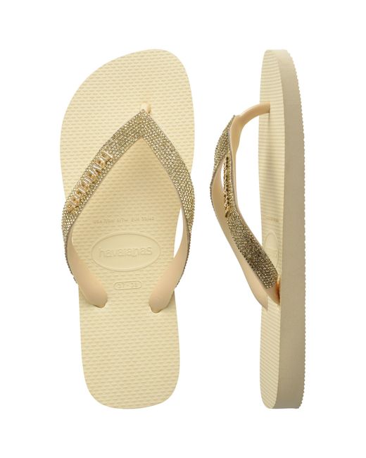 Havaianas Metallic Top Glow Flip Flops