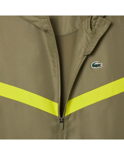 Lacoste Green Tennis Monogram Track Jacket for men