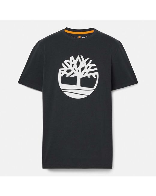 Timberland Black Northwood Tree Logo Short Sleeve T-Shirt for men