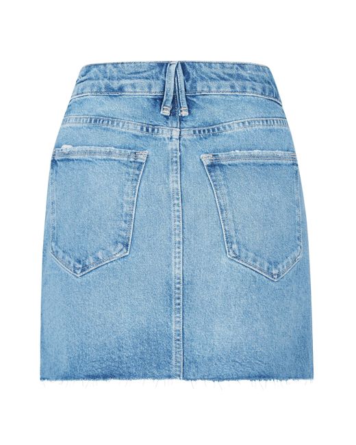 GOOD AMERICAN Blue Waist Mini Skirt