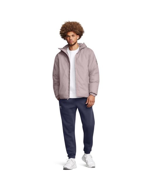 Under Armour Purple Lightweight Down Water-Resistant Puffer Jacket for men