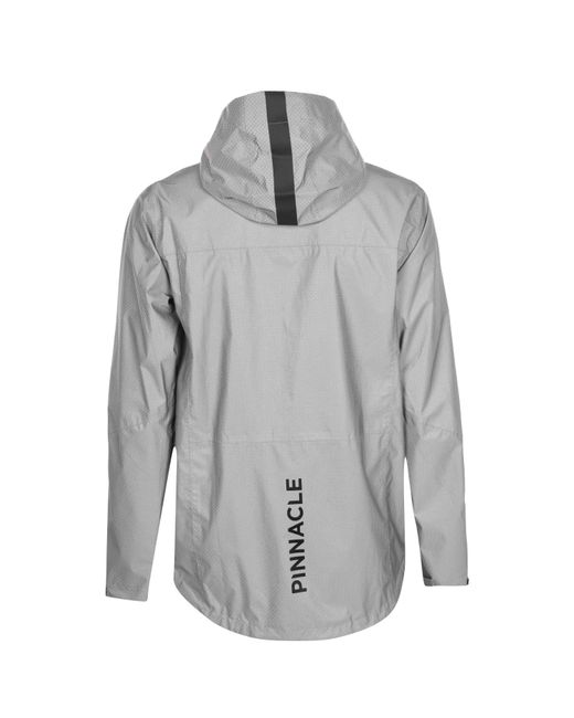 Pinnacle Gray Waterproof Reflective Cycling Jacket