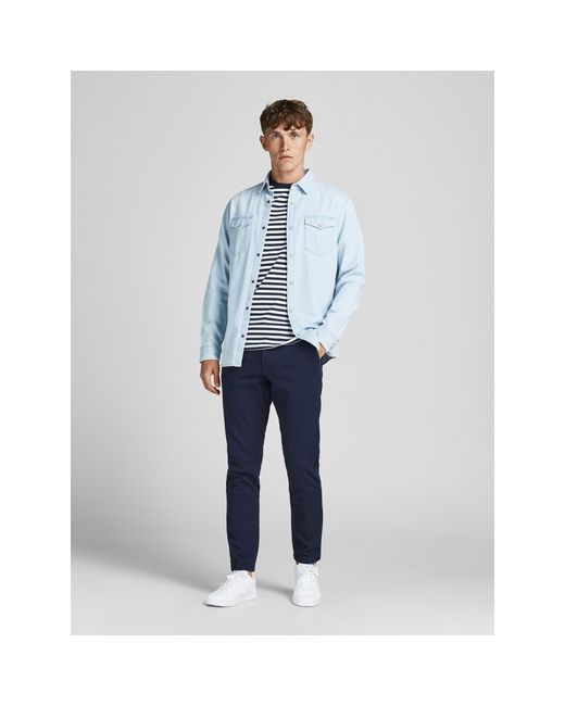 Jack & Jones Blue Jack+ Dave Chino Trouser Plus Size for men