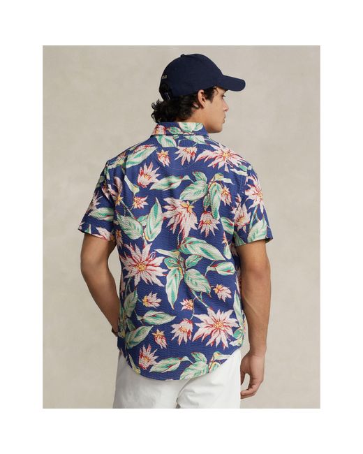 Polo Ralph Lauren Blue Short Sleeve Shirt for men