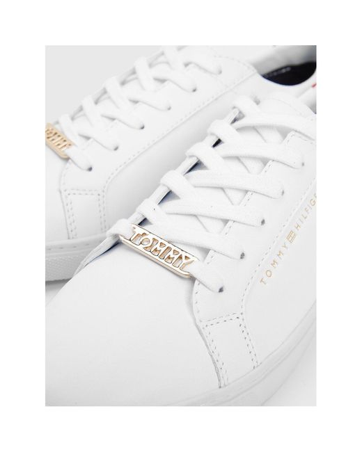 Tommy Hilfiger White Essential Trainers