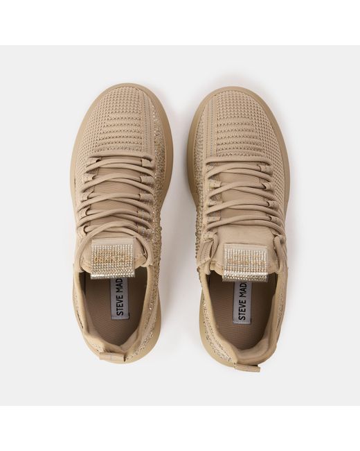 Steve Madden Natural Glorya Low-Top Trainers