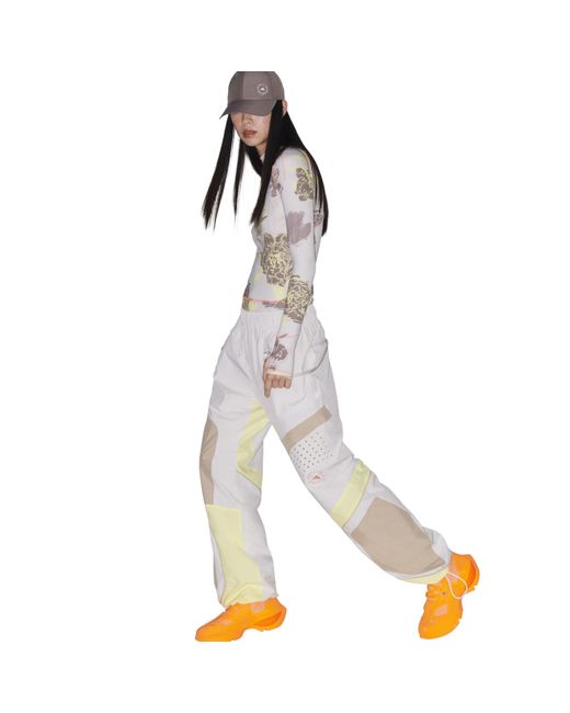 Adidas White Closed Hem Woven Tracksuit Joggers