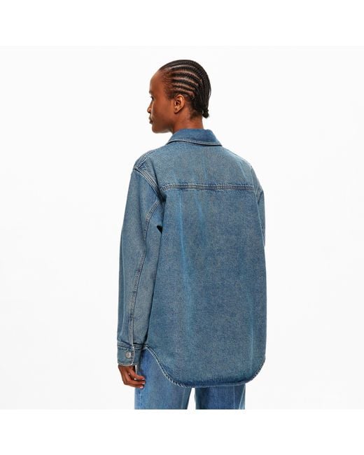 AMI Blue Denim Overshirt