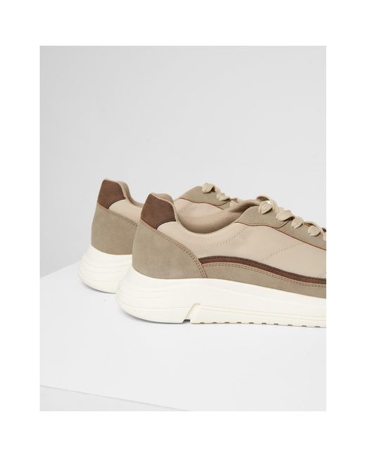 Threadbare Natural Ariba Trainer Casual Low-Top Trainers for men