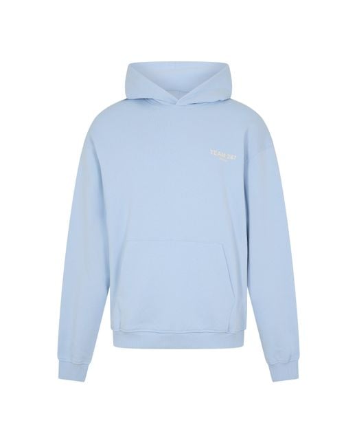 REPRESENT 247 Blue Team Over The Head Performance Hoodie for men