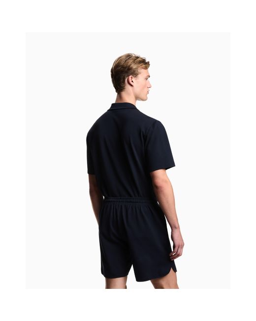 Emporio Armani Blue Loungewear Bermuda for men