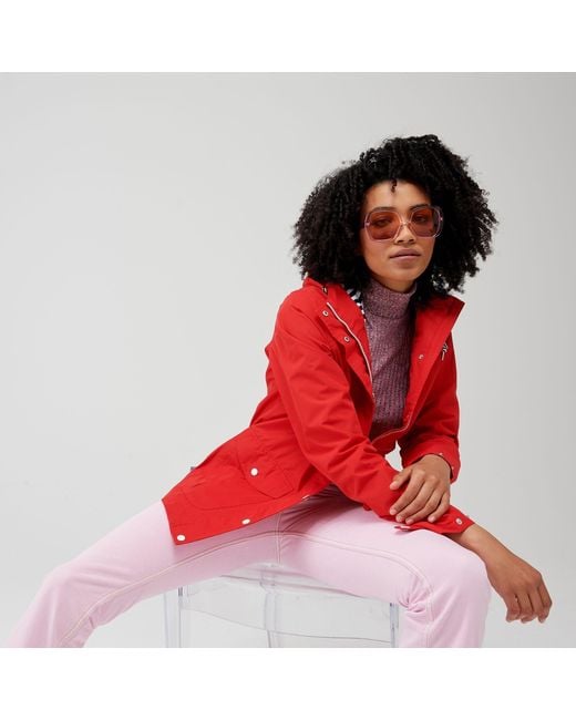 Regatta Red Bayarma Breathable Long Sleeve Waterproof Jacket