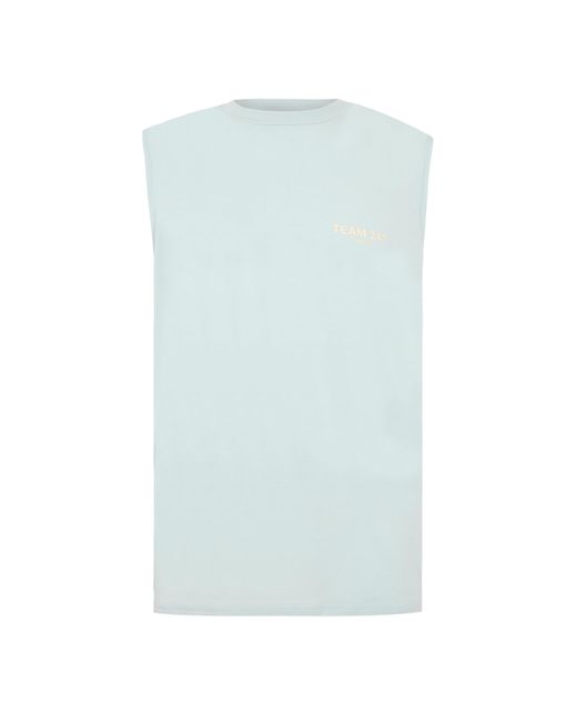 REPRESENT 247 Blue Team Tank Performance Gym Vest for men