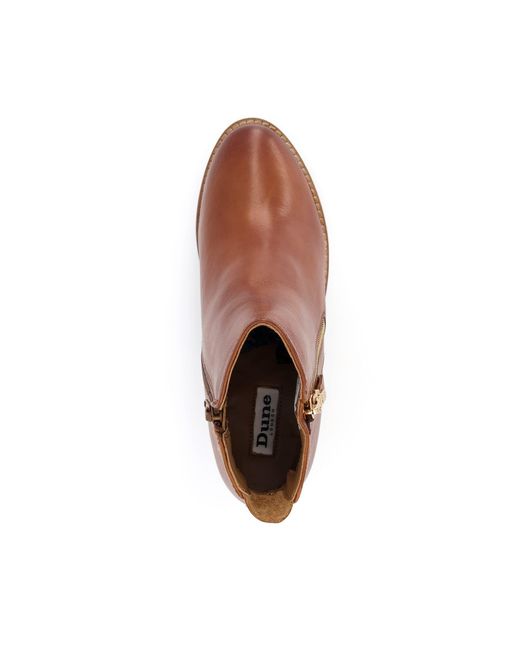Dune Brown Paice Ankle Boots