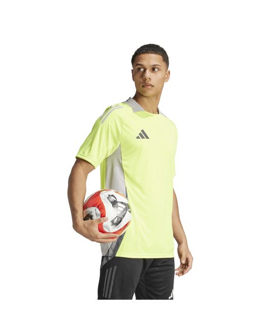 Adidas Yellow Tiro 25 Competition Training T-Shirt for men