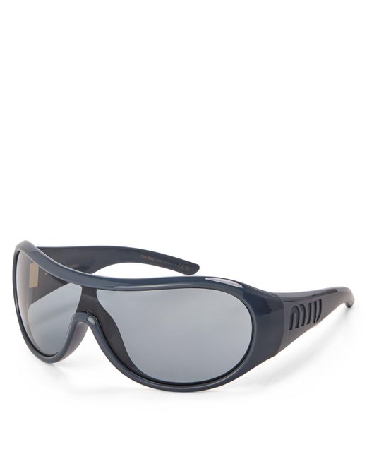 Miu Miu Gray 0Mu B14Su Round Sunglasses