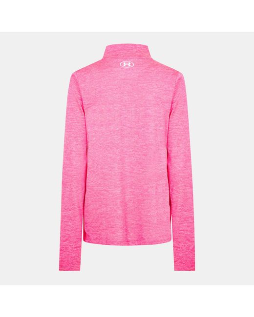 Under Armour Pink Tech Half Zip Top