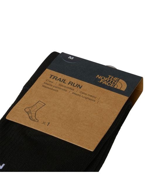 The North Face Black Trail Run Sock Crew Adults