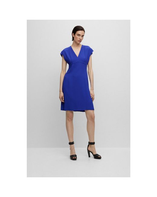 Boss Blue Debrany2 Wrap Dress