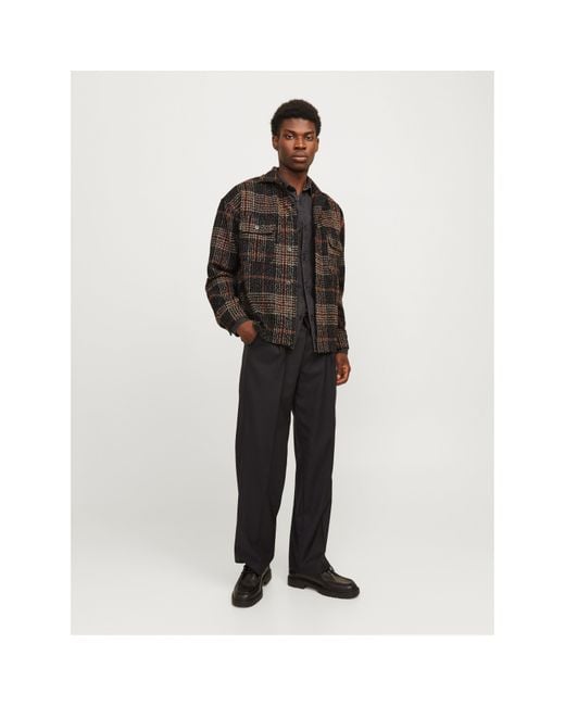 Jack & Jones Black Boucle Overshirt for men
