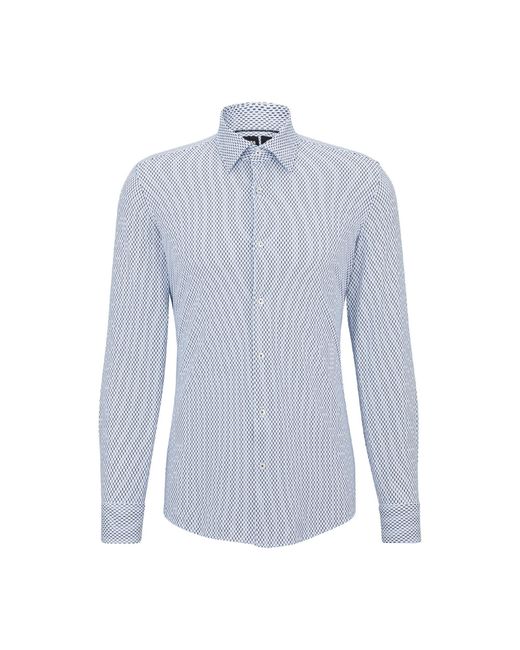 Boss Blue P Hank Kent Long Sleeve Oxford Shirt for men